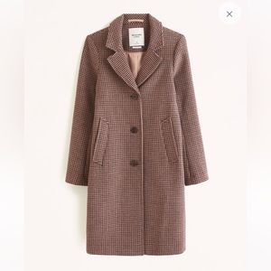Abercrombie Houndstooth Dad Coat